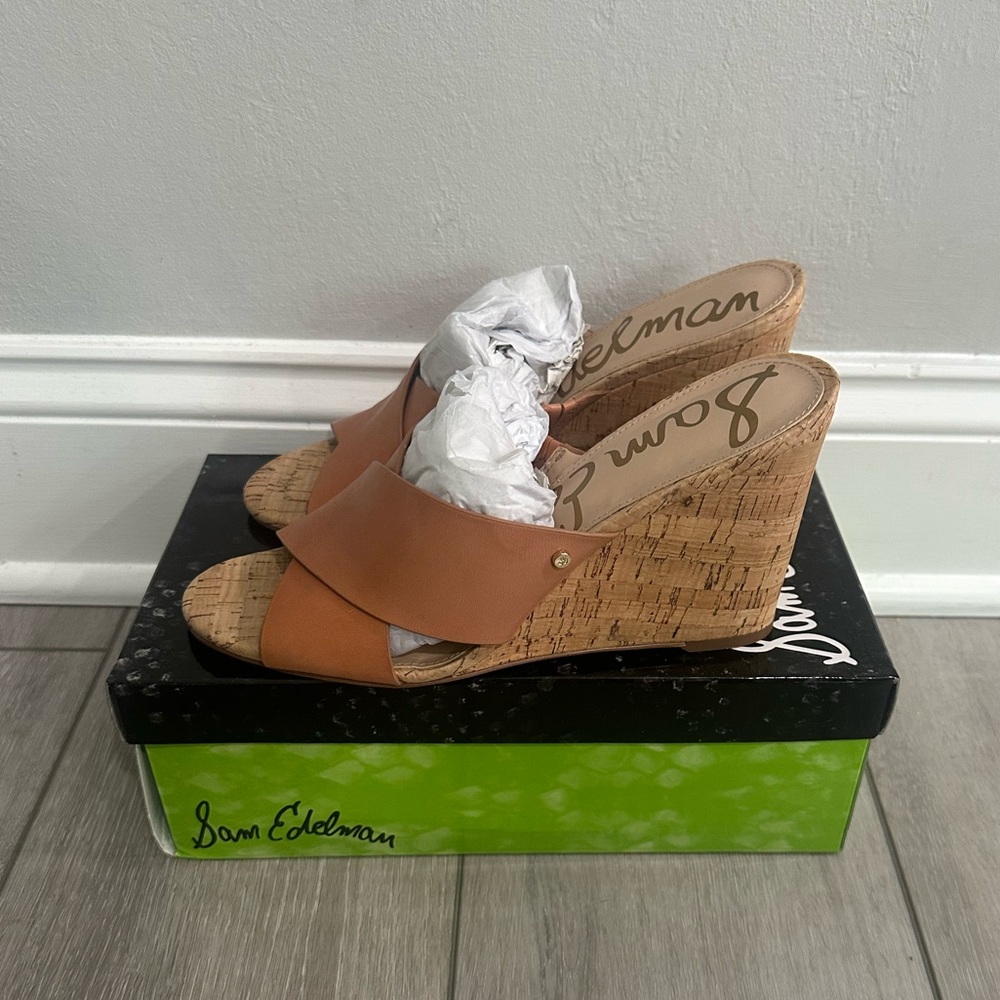 Sam Edelman Nahla Cork Wedge Sandals - Picture 5 of 6